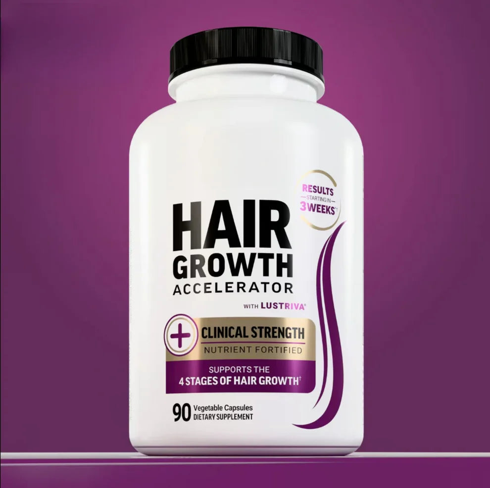 Hair Growth Accelerator – Capsules & Soft Chews, 90 Count