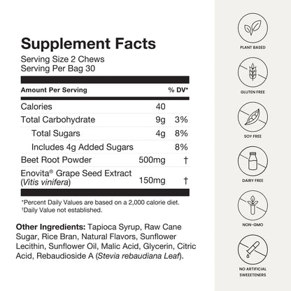 Super Beets ultimate Heart Chews 60 ct
