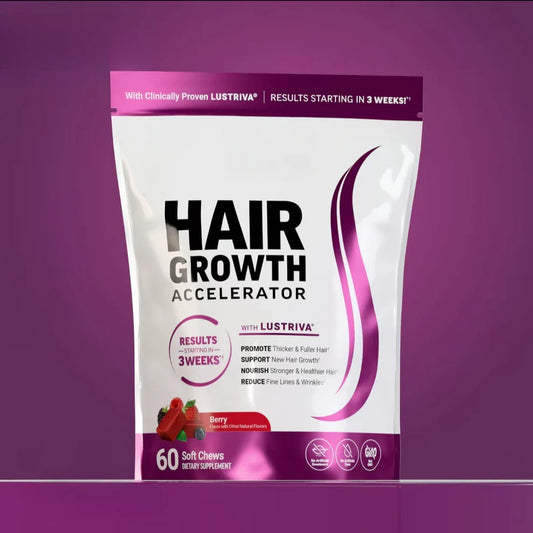 Hair Growth Accelerator – Capsules & Soft Chews, 90 Count